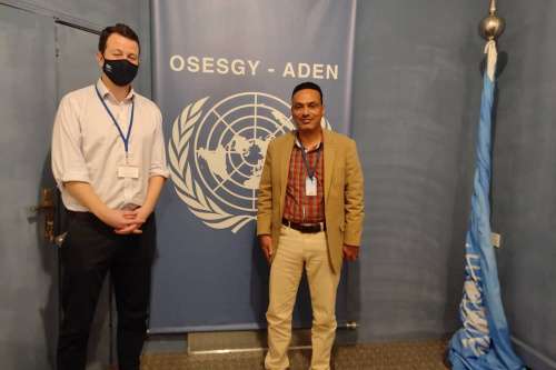 باعش يلتقي مدير مكتب الأمم المتحدة في العاصمة عدن