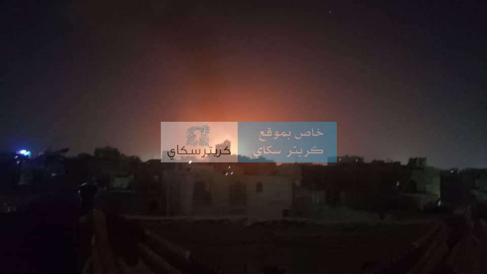 عاجل:شاهد اول الصور للغارات التي استهدفت صنعاء الان وحولت ليلها الى نهار