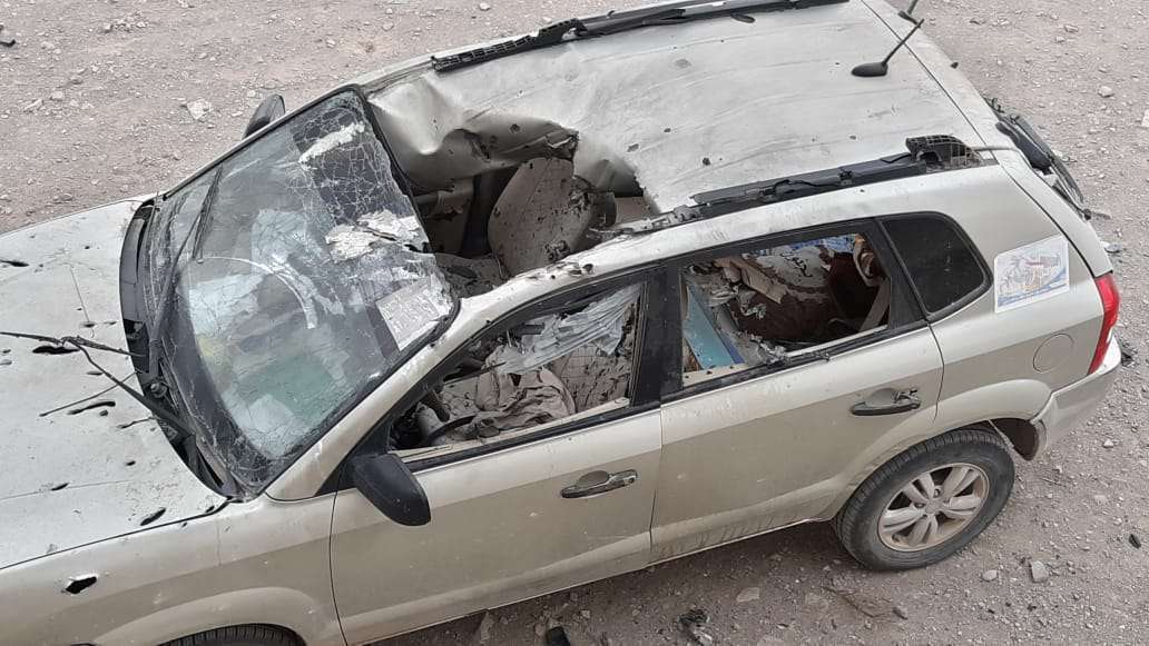 بالصور .. قصف حوثي بطيران مسير يستهدف مدرسة بالضالع