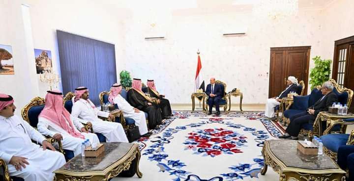 اول لقاء بين الرئيس العليمي والسفير السعودي في عدن