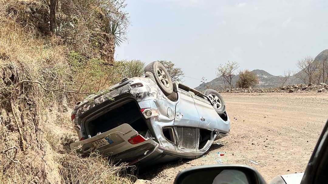مصور يتعرض لحادث مروري بمحافظة إب