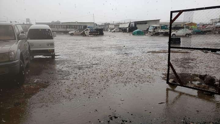 هطول أمطار غزيرة على محافظة صعدة(صورة)