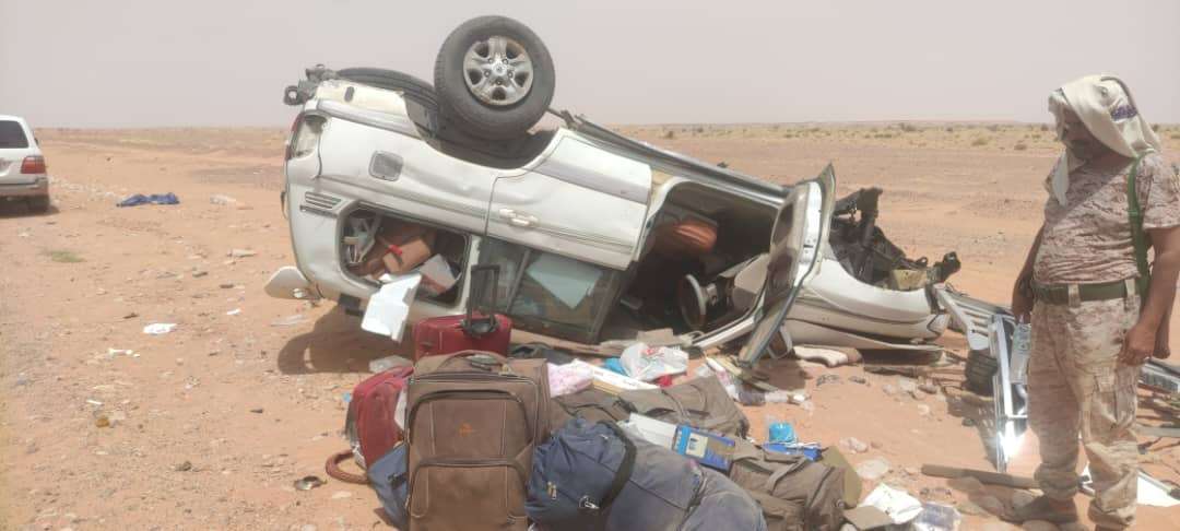 وفاة مغترب يمني وزوجته بحادث مروري مروع(صورة)