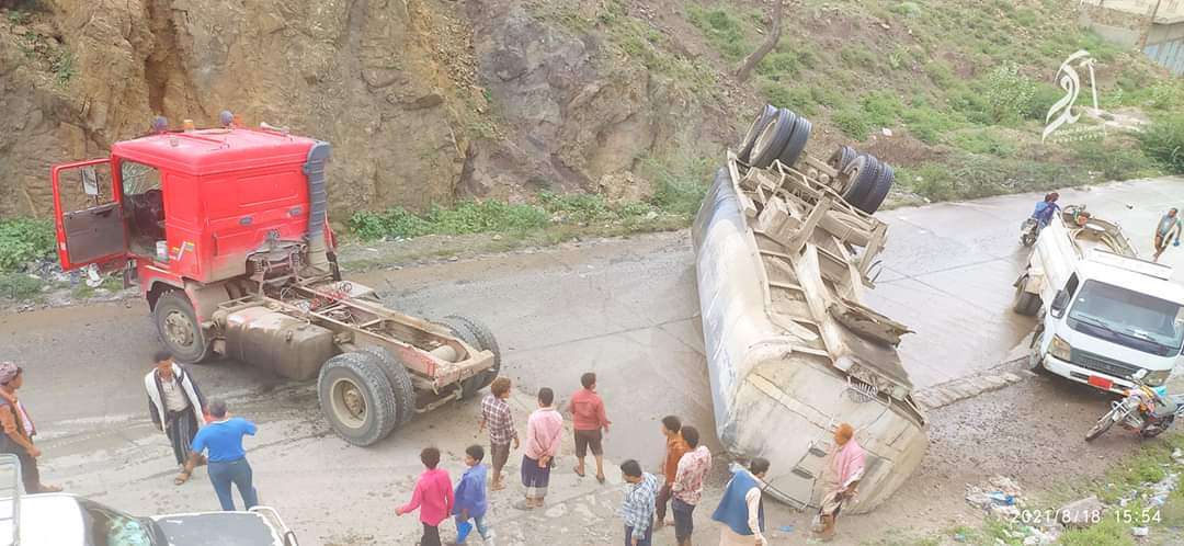 يحدث الآن : إنقطاع الخط العام الذي يقطع يربط تعز ببقية المحافظات (صورة)