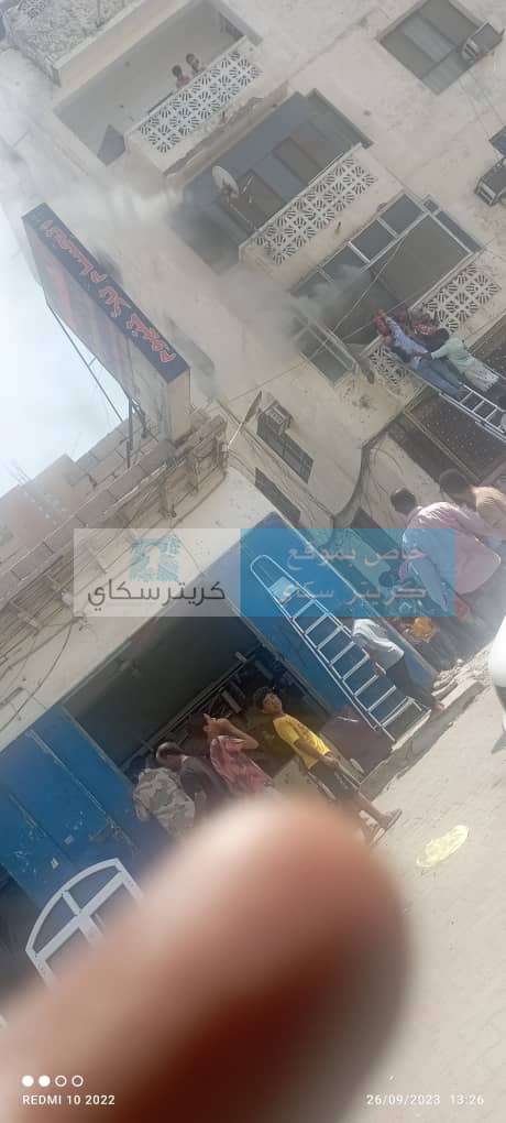 عاجل:اندلاع حريق بمنزل في عدن(صورة)
