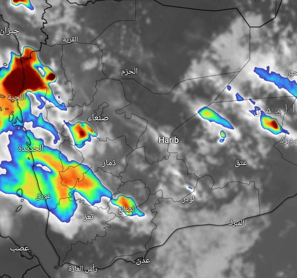 سحابة رعدية تجتاح هذه المحافظات الان