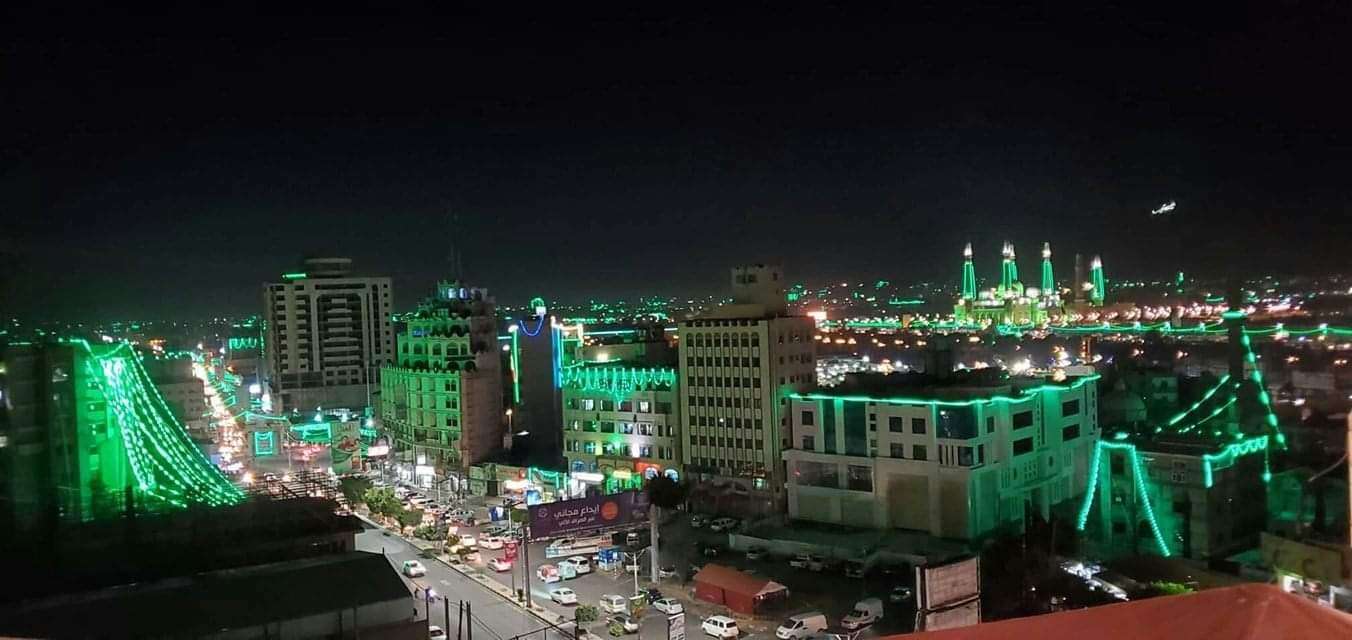هكذا أصبح المساء في صنعاء (صورة )